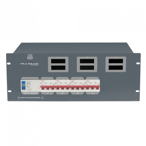 LOCATION - Armoire de distribution électrique 63A - 4 x P17 3P+N+T Showgear PSA-63A4C