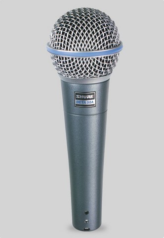 Location micro filaire SHURE BETA58A + pince