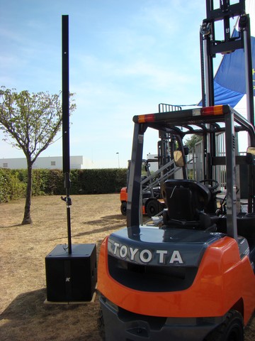 Le K-ARRAY KR402 aux 20ans de TOYOTA à Ancenis - Prestation de sonorisation évènementielle de l'ATELIER SCENIQUE