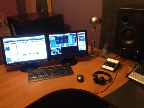 Mixage au studio d'enregistrement de l'ATELIER SCENIQUE