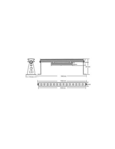 LOCATION - Barre LED DMX 6in1 18x12W RGBWA+UV IP65